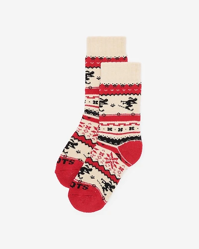 Adult Sayward Fair Isle Slipper Sock