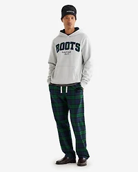Plaid Applique Hoodie