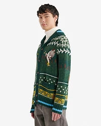 Cardigan châle Cabane Fairisle