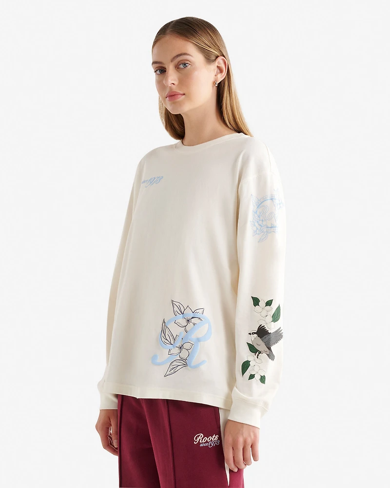 Womens Roots Signature Long Sleeve T-Shirt