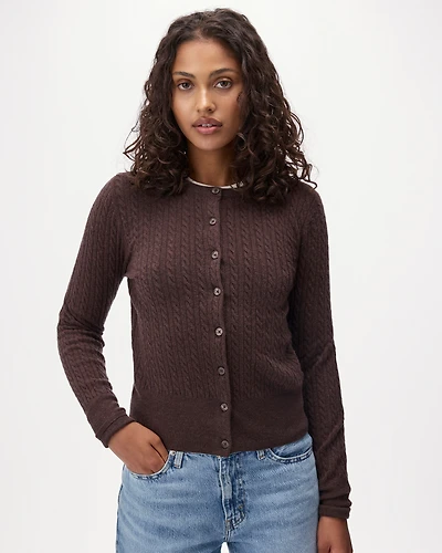 Bowen Cable Knit Cardigan