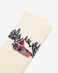 Adult Cabin Landscape Sock