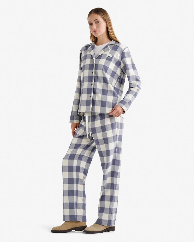 Womens Plaid Pajama Set