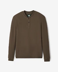Waffle Long Sleeve Henley