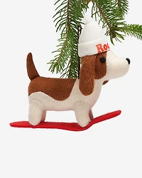 Snowboard Beagle Ornament