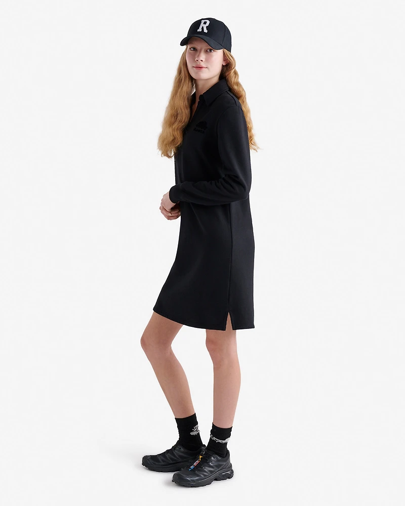 Robe polo à manches longues en coton bio Cooper