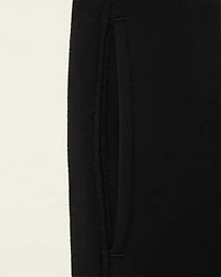 Pantalon ajusté à cheville côtelée en molleton de coton bio pour fille
