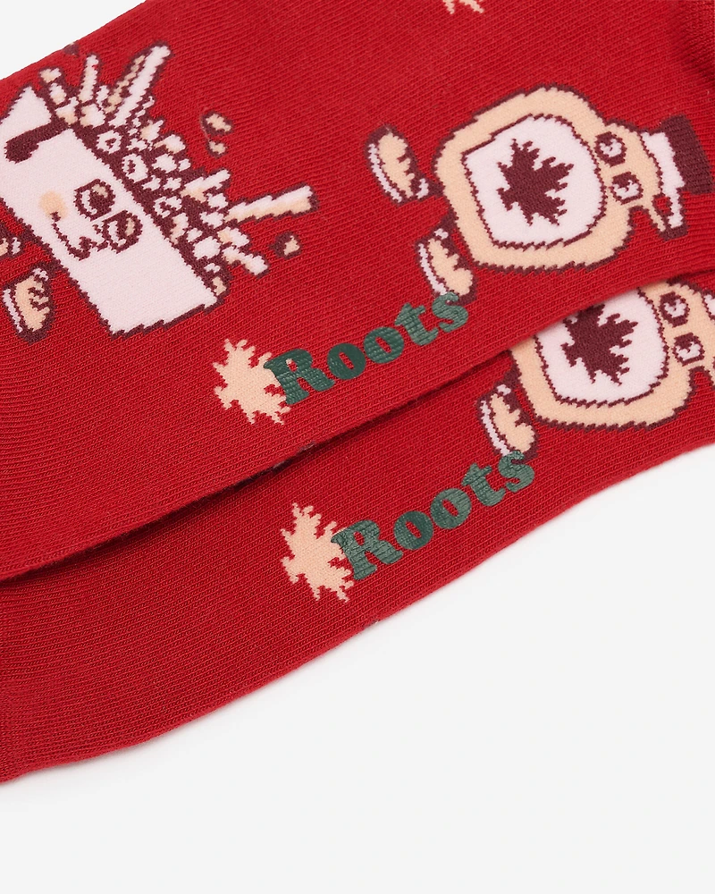Adult Canadian Foodie Sock