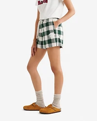 Womens Plaid Pajama Short