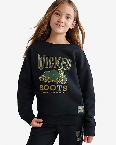 Chandail à col rond Roots X Wicked pour enfants