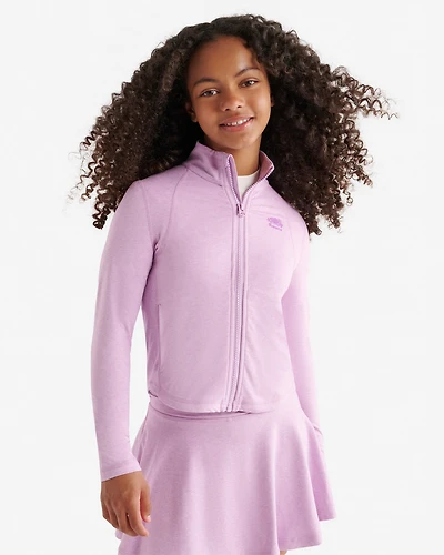 Girls Active Fitted Track Jacket