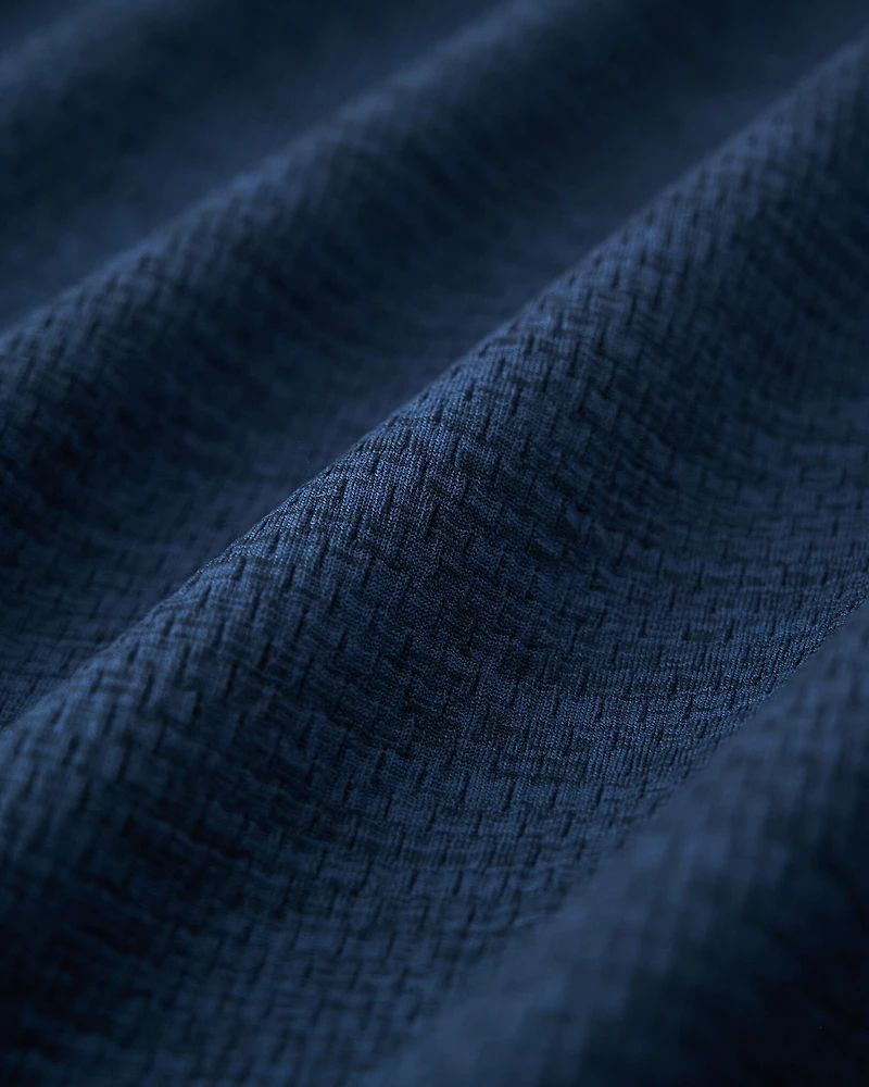 Chandail à glissière sport texturé
