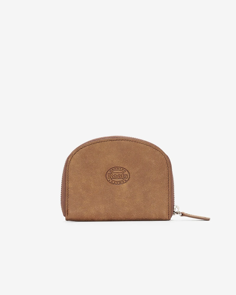 Portefeuille demi-lune en cuir Tribe
