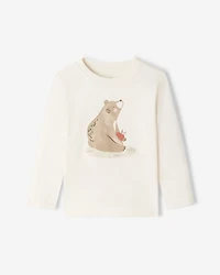 T-shirt à manches longues Ours douillet pour tout-petits
