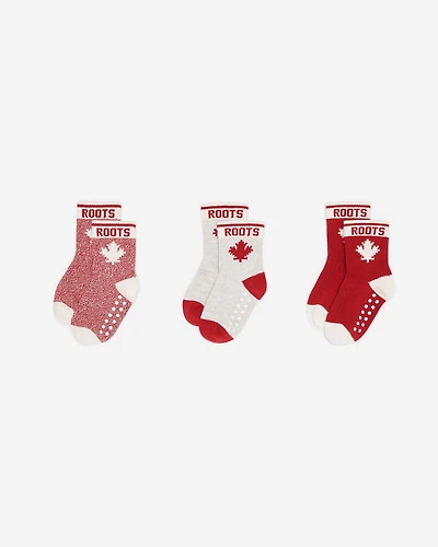 3 paires de chaussettes Érable Cabane pour tout-petits et bébés