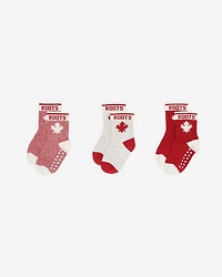 3 paires de chaussettes Érable Cabane pour tout-petits et bébés
