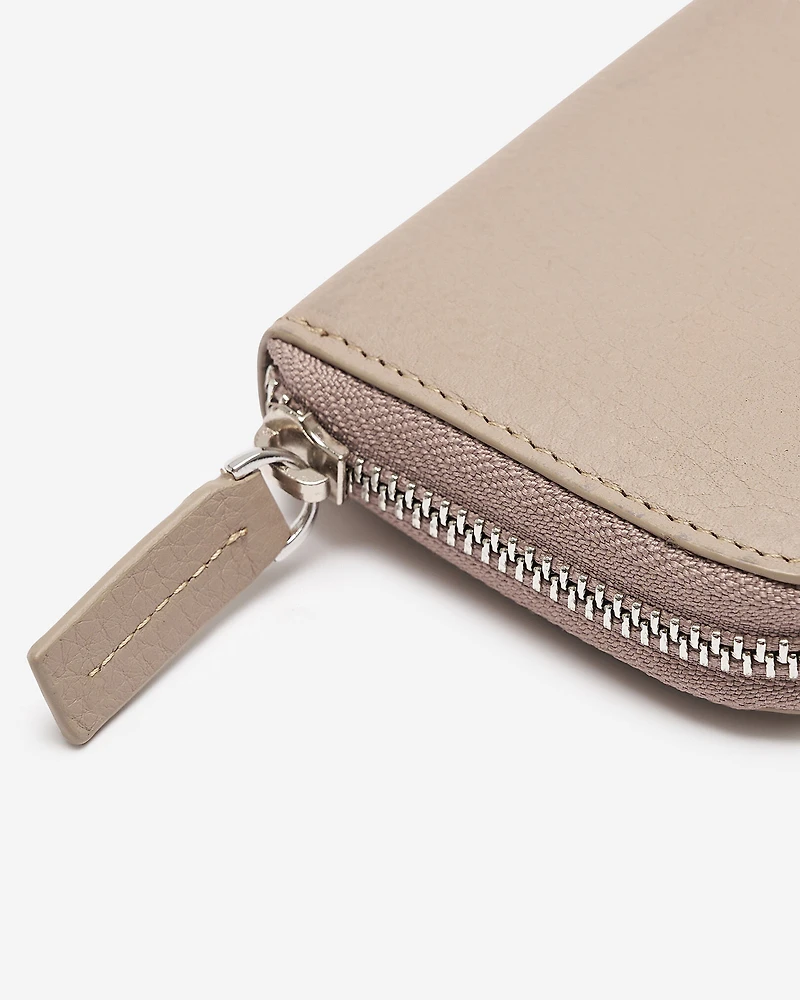 Portefeuille demi-lune en cuir Nuage