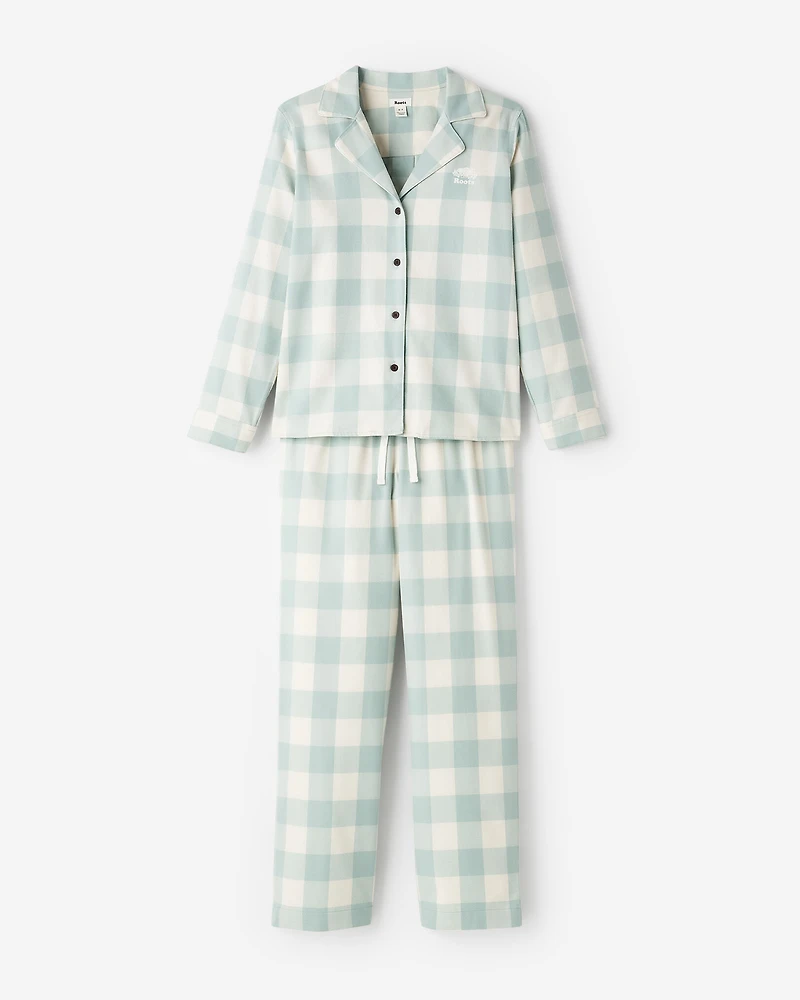 Ensemble pyjama à carreaux pour femmes