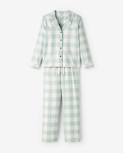 Ensemble pyjama à carreaux pour femmes