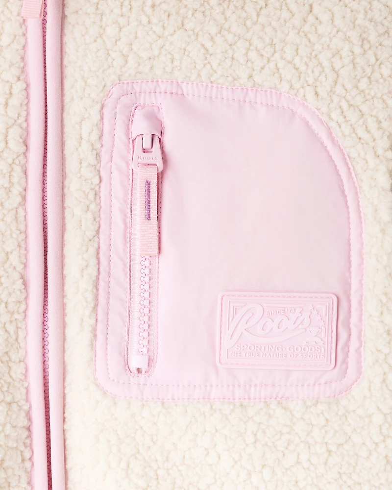 Blouson en mouton réversible pour enfants