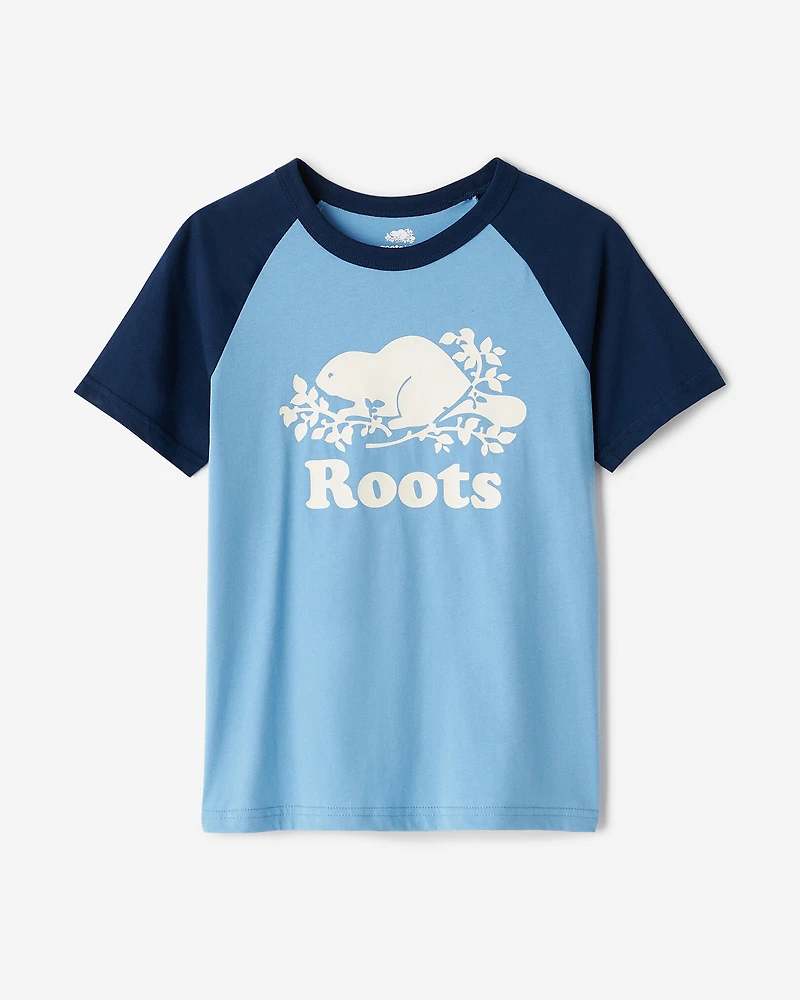 T-shirt style baseball Cooper en coton bio pour enfants