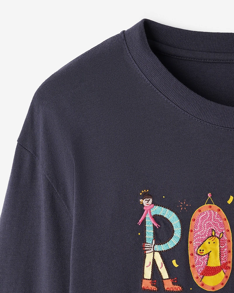 T-shirt à manches longues Année du cheval pour femmes