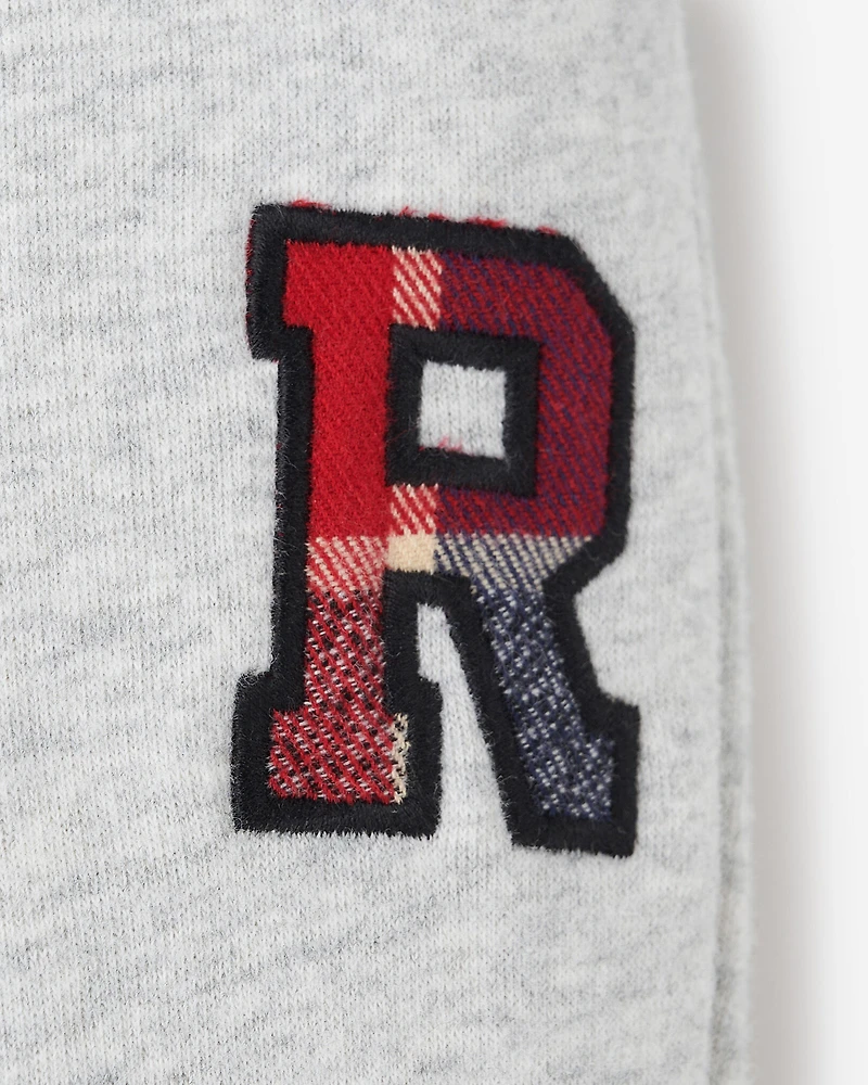 Baby Plaid Applique Sweatpant