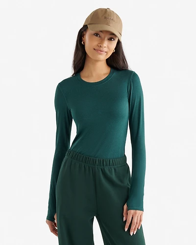 Renew Knit Fitted Long Sleeve Top