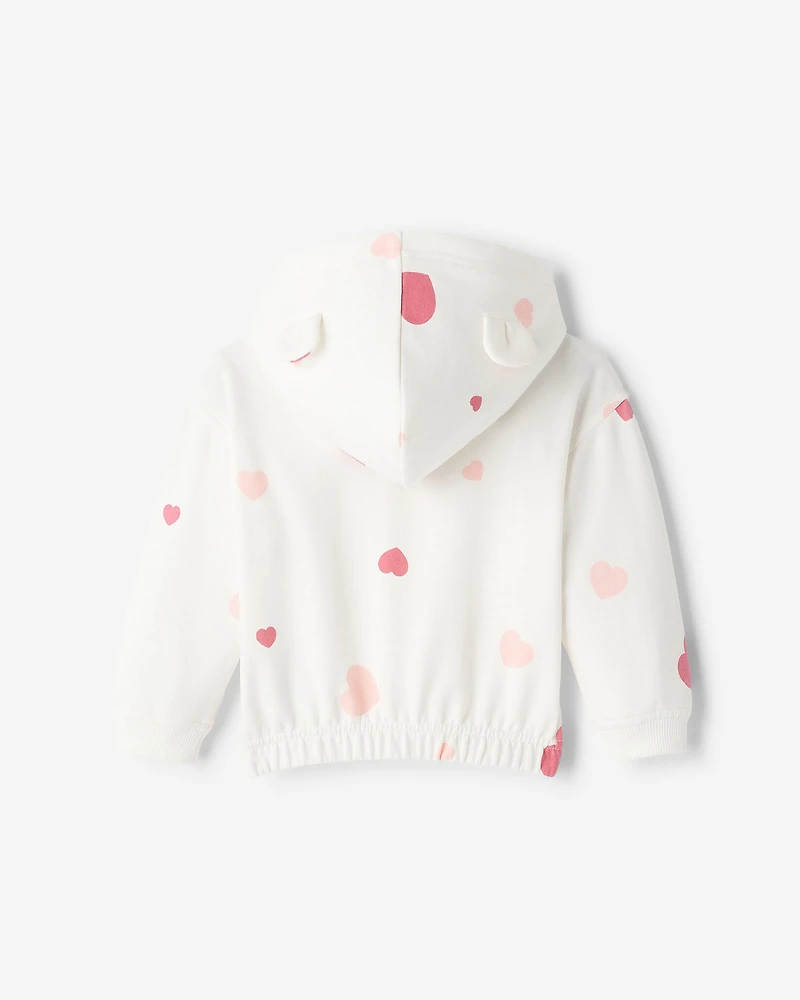 Baby Cozy Love Bear Zip Hoodie