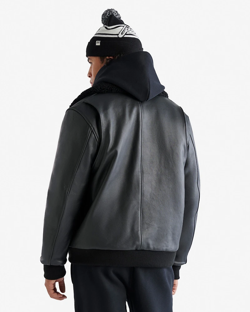 Leather Aviator Jacket