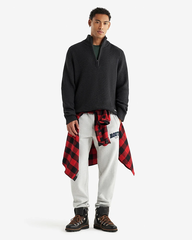 Plaid Applique Sweatpant