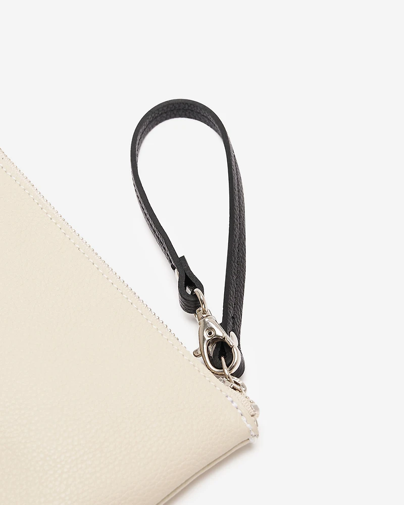 Grande pochette à glissière Cabane en cuir Cervino