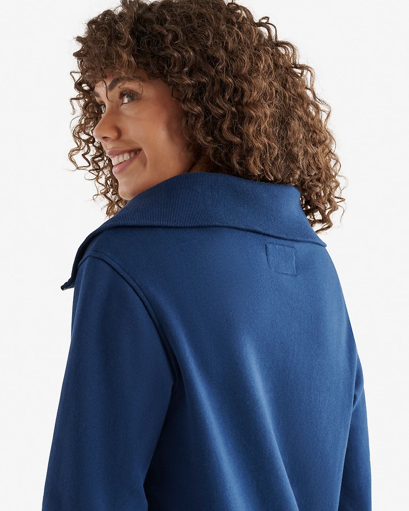 Organic Cooper Half Zip Dress