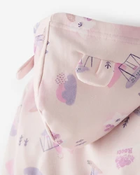 Chandail à capuchon et glissière Terrain de jeu de la nature pour tout-petits