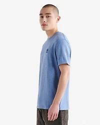 T-shirt poivré en coton bio pour hommes