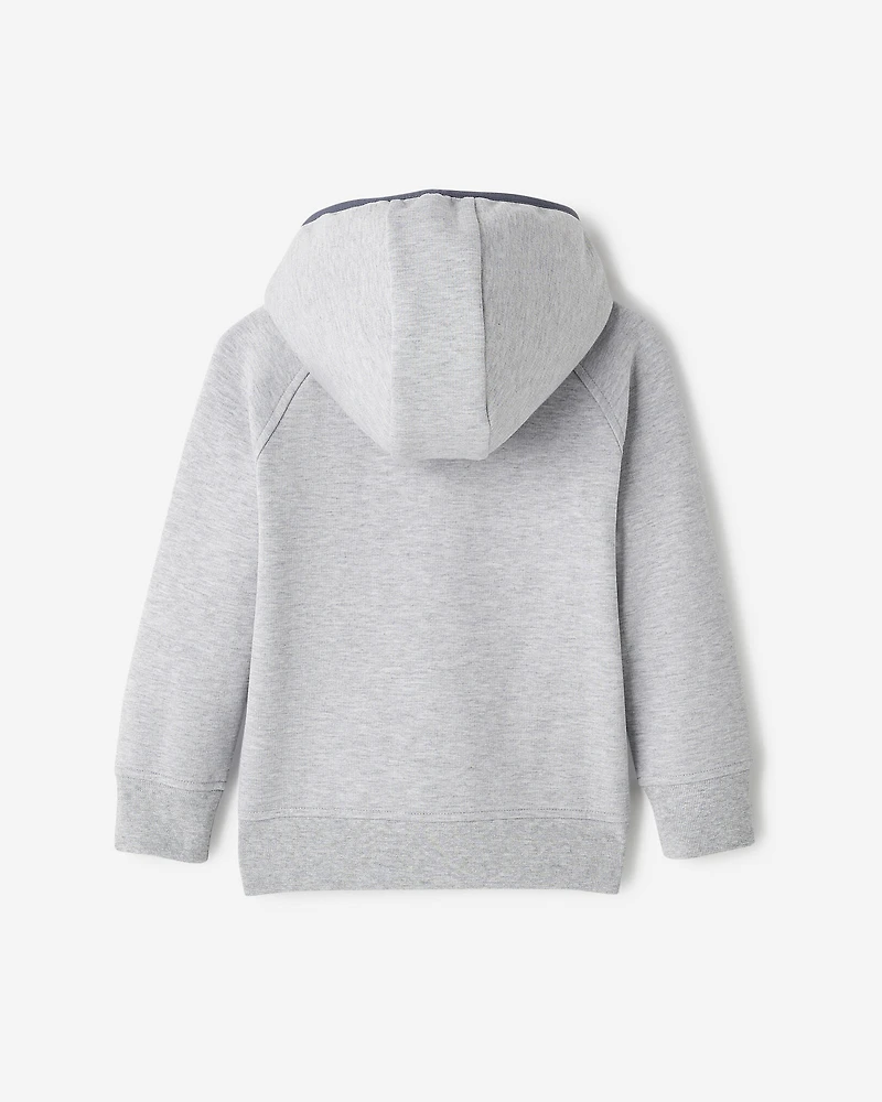 Chandail à capuchon et glissière en tissu interlock Recover pour tout-petits