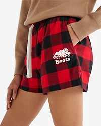 Womens Plaid Pajama Short