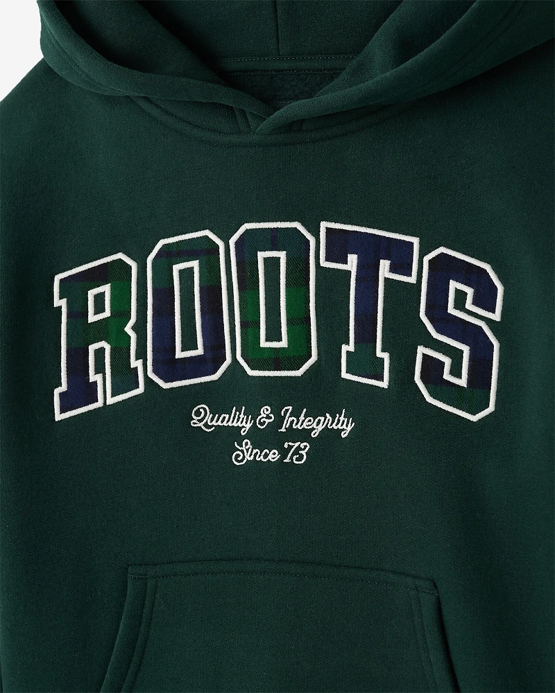 Kids Plaid Applique Hoodie