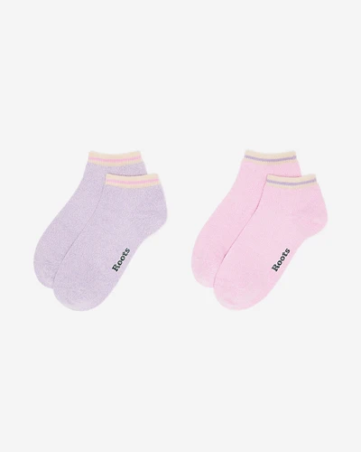 Adult Cotton Cabin Ped Sock 2 Pack
