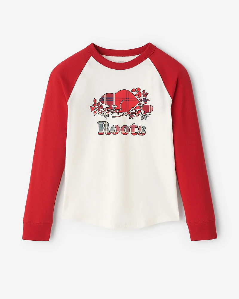 Kids Plaid Baseball T-Shirt