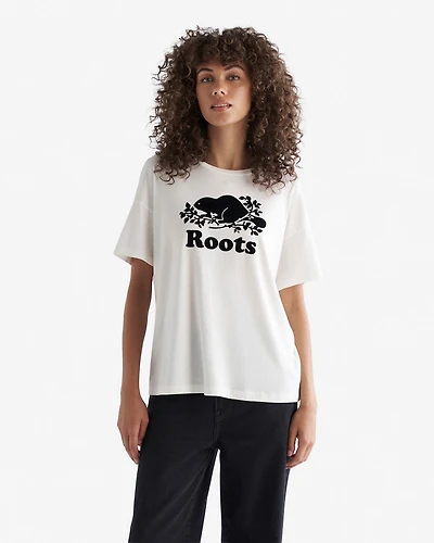 T-shirt décontracté en coton bio Cooper pour femme