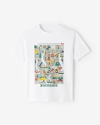 Kids Beaver Canoe Snakes And Ladders T-Shirt