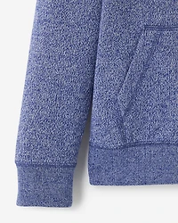 Chandail original à capuchon et glissière en jersey bouclette de coton bio pour enfants