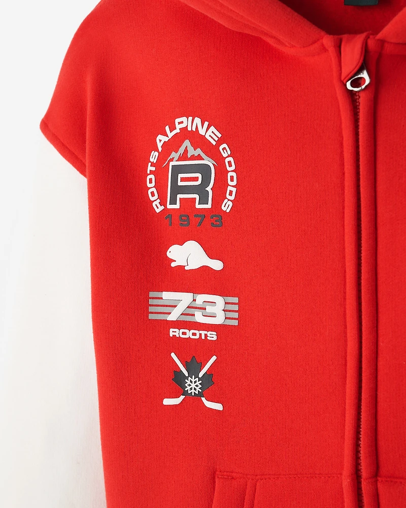 Chandail à capuchon et glissière Alpine Goods pour enfants