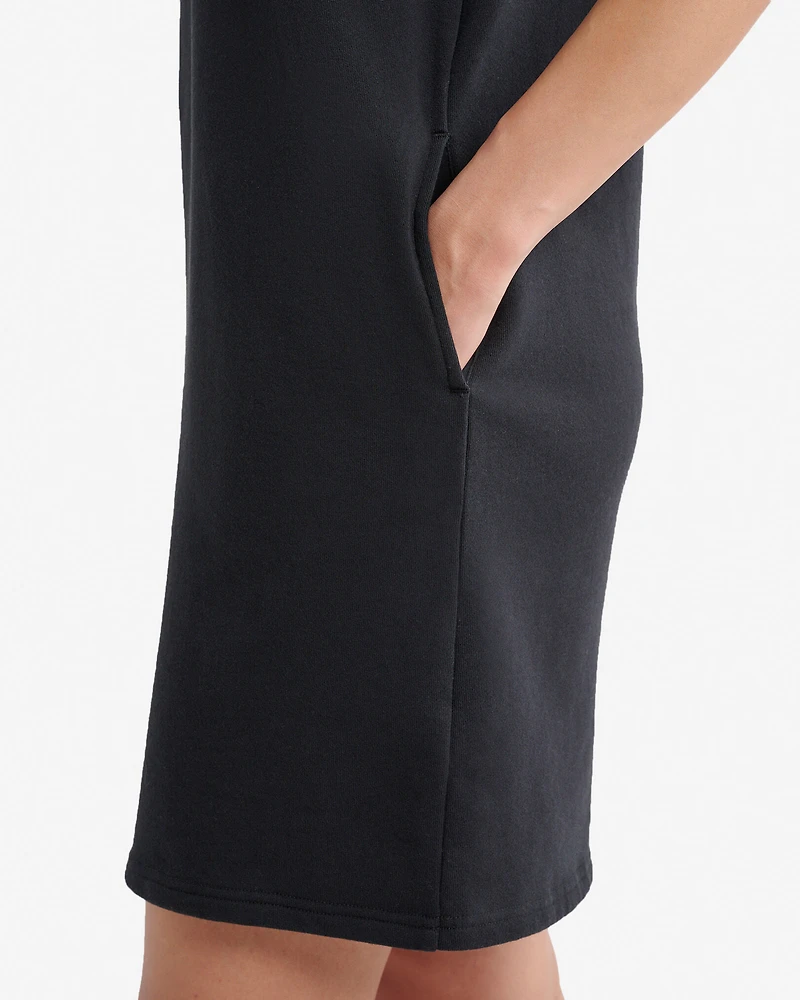 Cooper Terry Short Sleeve Quarter Zip Dress