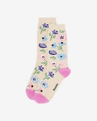 Adult Springfield Print Crew Sock