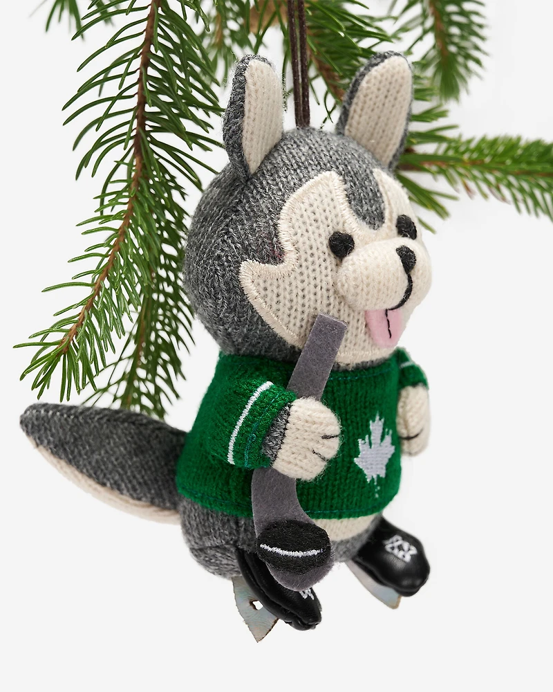 Hockey Husky Ornament