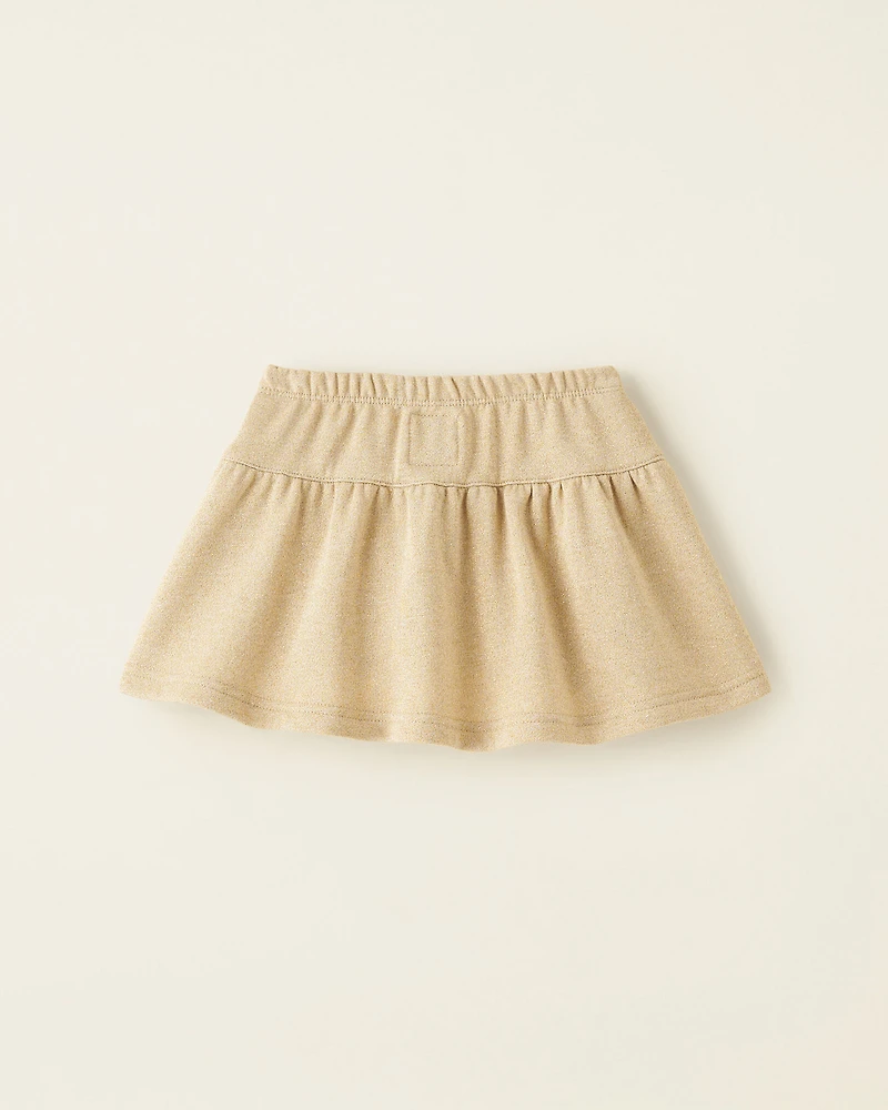 Jupe dorée scintillante pour toutes-petites