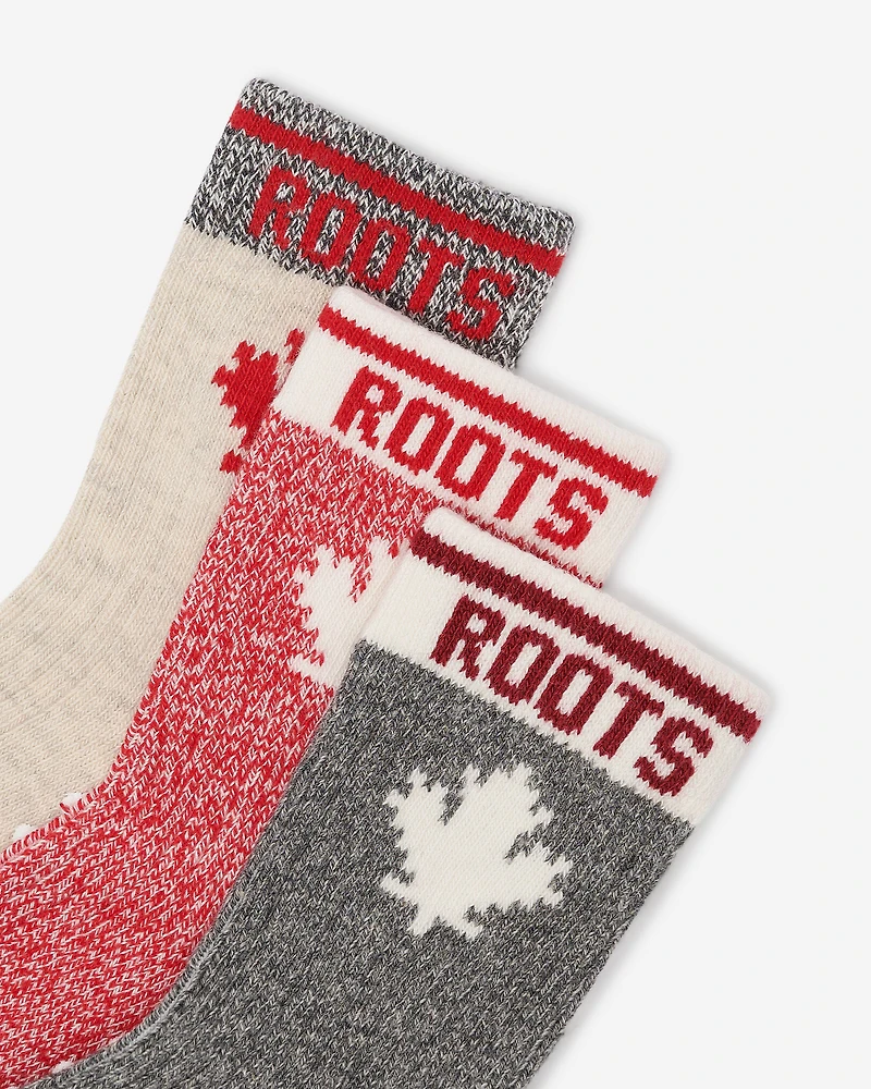 Baby & Toddler Cabin Maple Sock 3 Pack