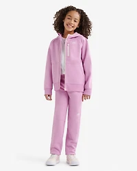 Chandail à capuchon et glissière en tissu interlock Recover pour enfants